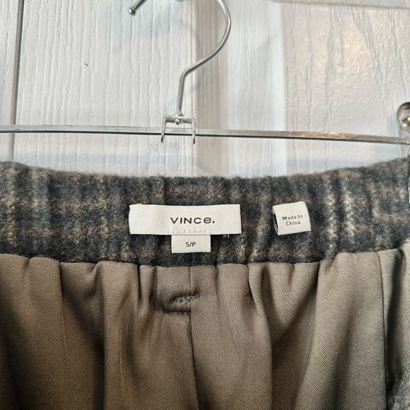 Vince check plaid easy pull on pants - Picture 6 of 7